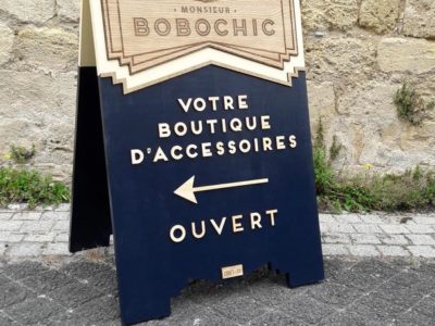 Stop-trottoir pour la boutique Monsieur Bobochic
