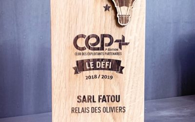 Trophées en bois massif pour l’Agence I-Communication