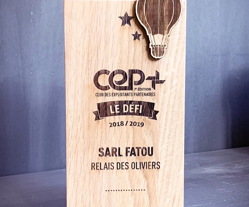 Trophées en bois massif pour l’Agence I-Communication