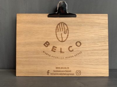 Supports de dégustation pour les cafés Belco