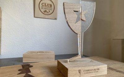 Prototype de trophées pour les Citadelles du Vin