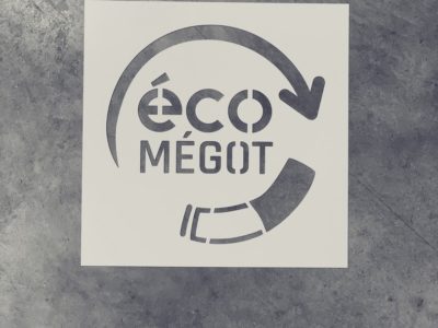 Des pochoirs sur-mesure pour Eco-Mégots