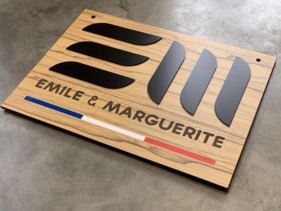 Enseignes pour un commerce de centre-ville : Emile & Marguerite