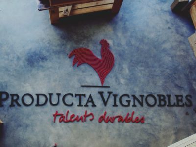 Signalétique de stand pour Producta Vignobles