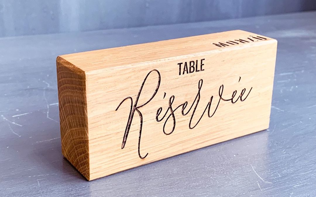 Supports de table « Réservée » pour le restaurant italien Monzù