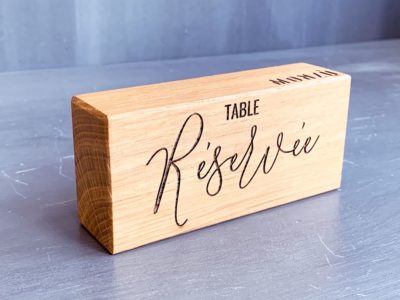 Supports de table « Réservée » pour le restaurant italien Monzù