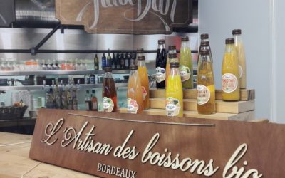 Signalétique de stand pour la Maison Meneau – Artisan des boissons bio