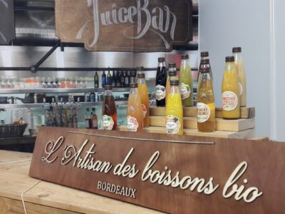 Signalétique de stand pour la Maison Meneau – Artisan des boissons bio