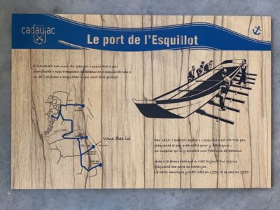Signalétique extérieure pour baliser la promenade des 4 ports et du château pour la Commune de Cadaujac