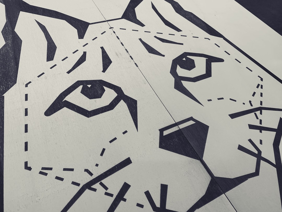 Panneaux décoration jeux dans le cadre du pandathlon gravure et découpe laser de peuplier pour l'organisation non gouvernementale WWF