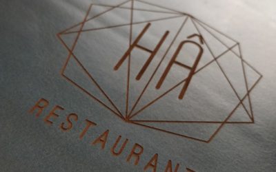 Restaurant le Hâ – Menus en cuir gravés par laser