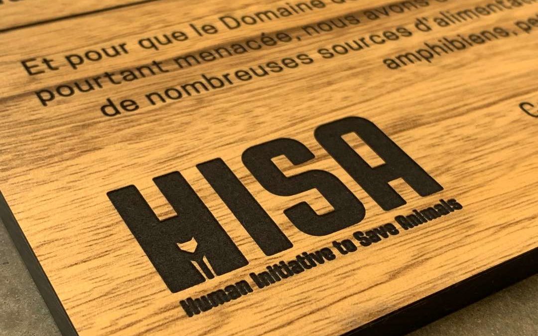 Panneau pédagogique pour l’association HISA