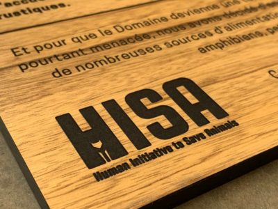 Panneau pédagogique pour l’association HISA