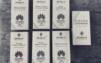 Récompenses en bois pour CIS Valley et les Huawei Awards