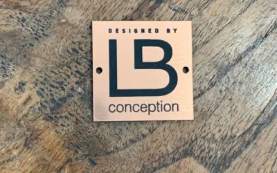 Etiquette de marque pour LB conception