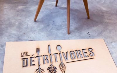 Les Détritivores – Pochoir en bois sur mesure