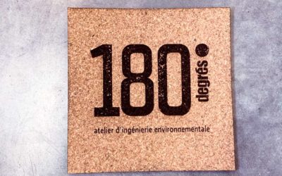 Plaques signalétiques en liège pour 180 degrés ingénierie