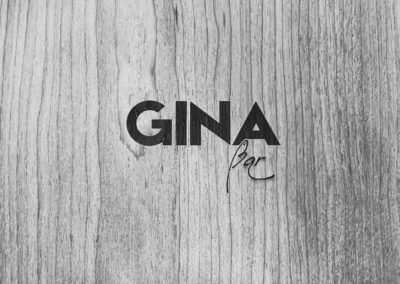 Cartes menus gravées au nom du restaurant Gina Bordeaux