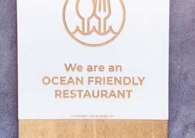 Surf Rider Foundation Europe – Plaquettes « Ocean Friendly Restaurant »