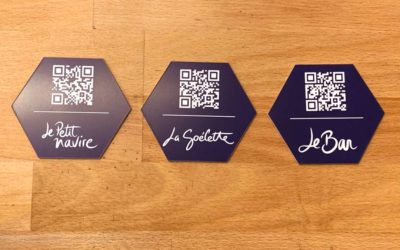 Supports QR Code en acrylique pour l’Hôtel & SPA Thalazur Bandol